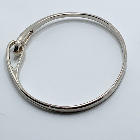 Authentic Tiffany & Co Silver 925 Infinity Interlocking Bangle Bracelet - Picture 8 of 10